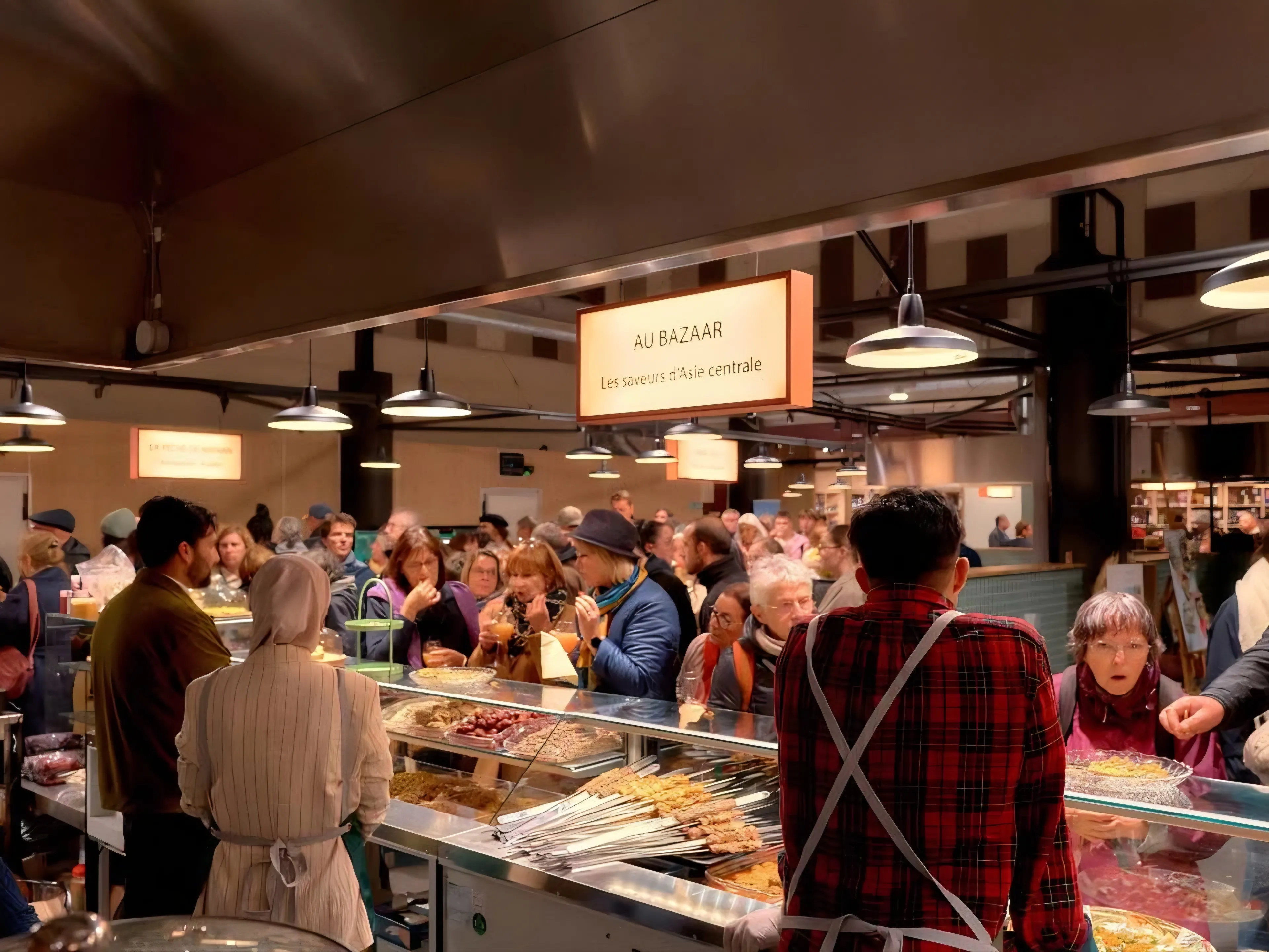 8000 PERSONNES DANS LES HALLES