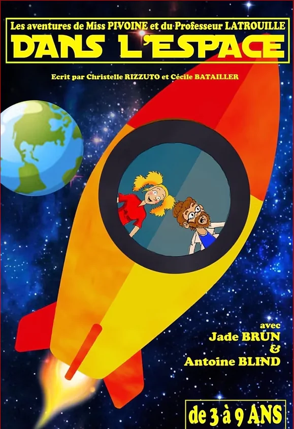 Les aventures de Miss Pivoines et du Professeur LaTrouille : dans l'espace