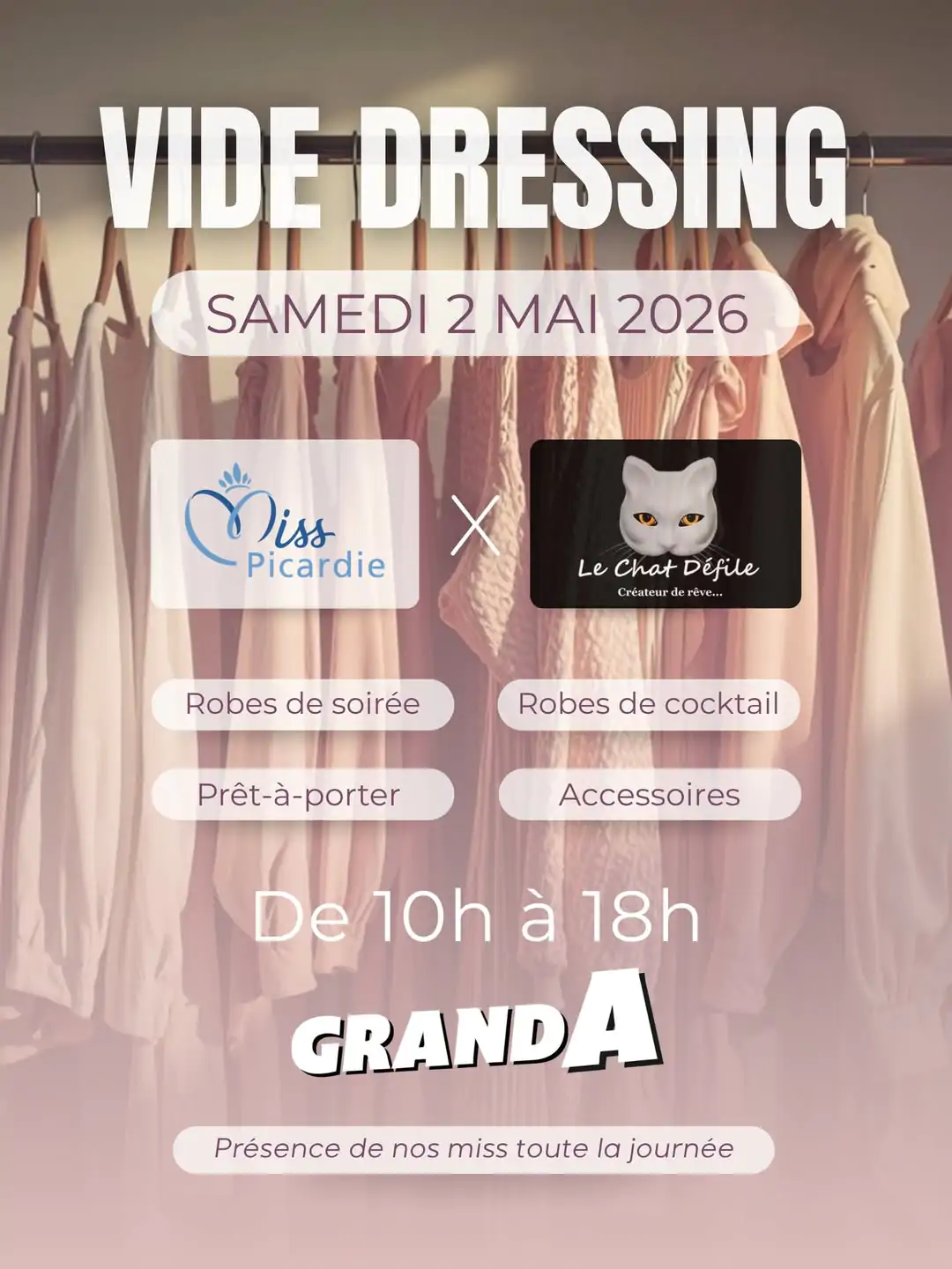 Vide dressing des Miss chez Grand A