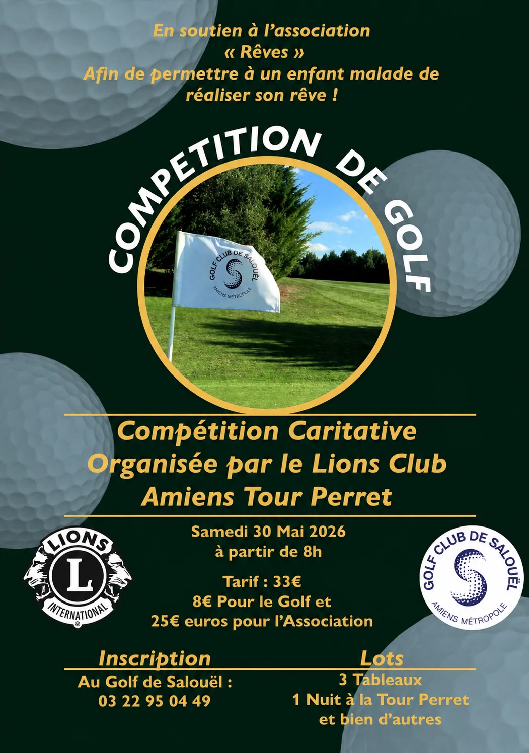 Une compétition de golf solidaire au Golf de Salouël