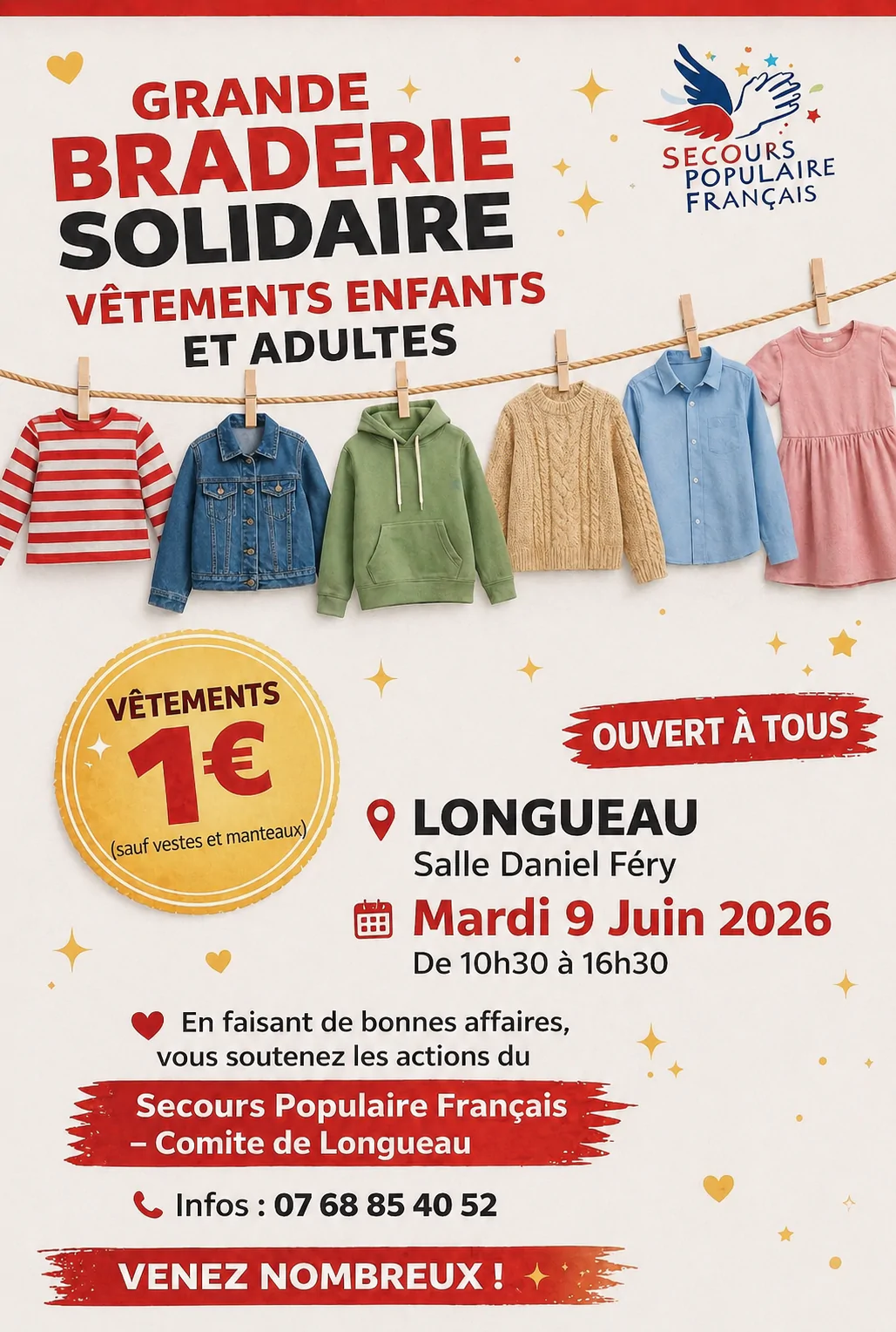 Grande Braderie Solidaire à Longueau