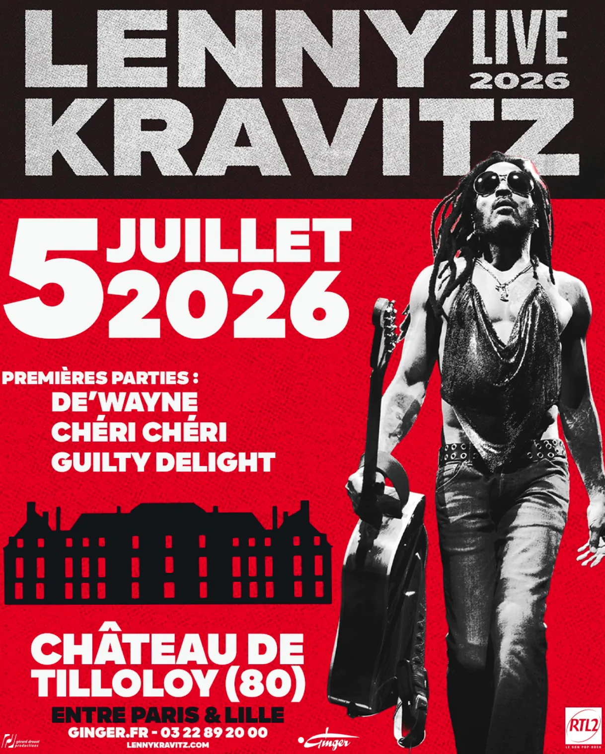 Lenny Kravitz en concert à Tilloloy (80)