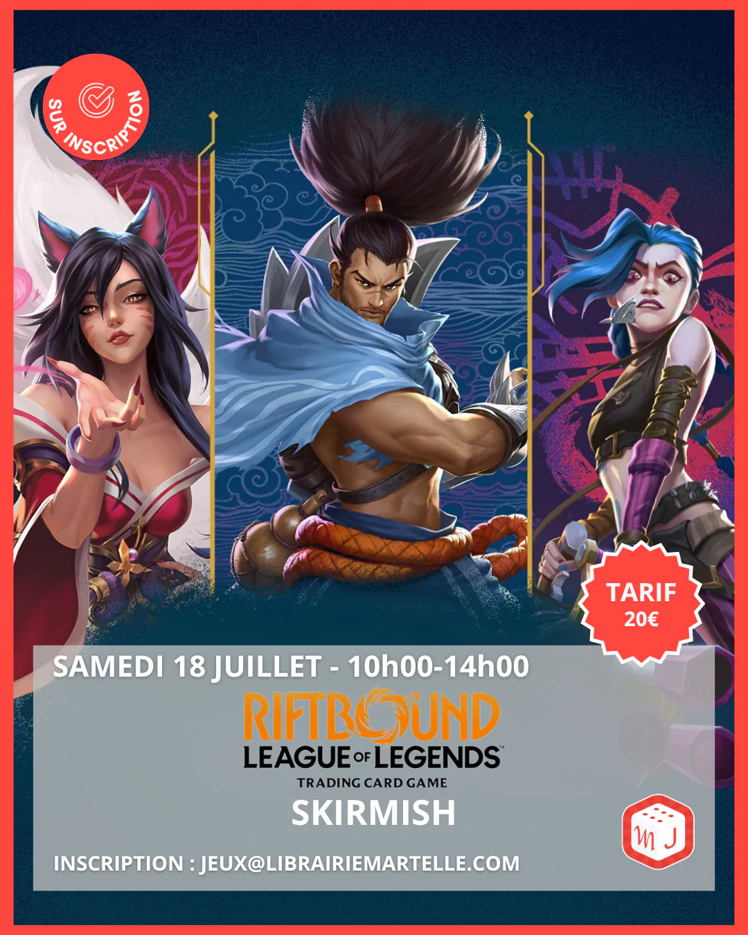 Tournoi Riftbound Skirmish chez Martelle Jeux