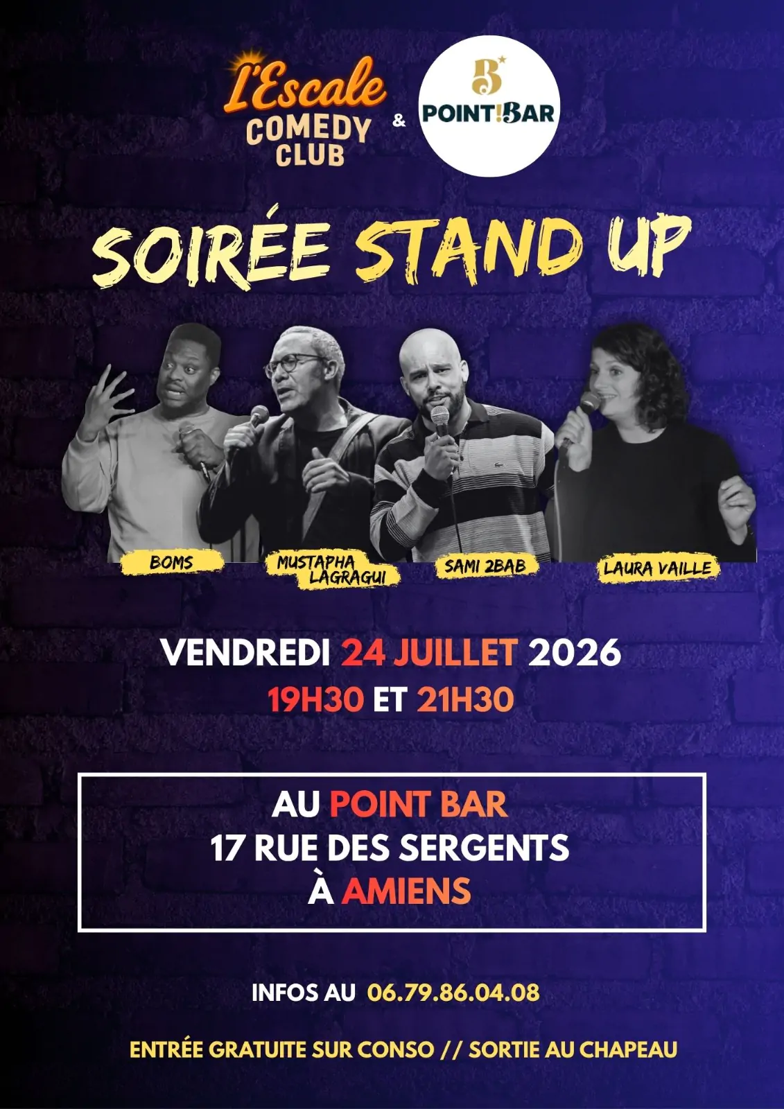 L'Escale Comedy Club embarque à Amiens !