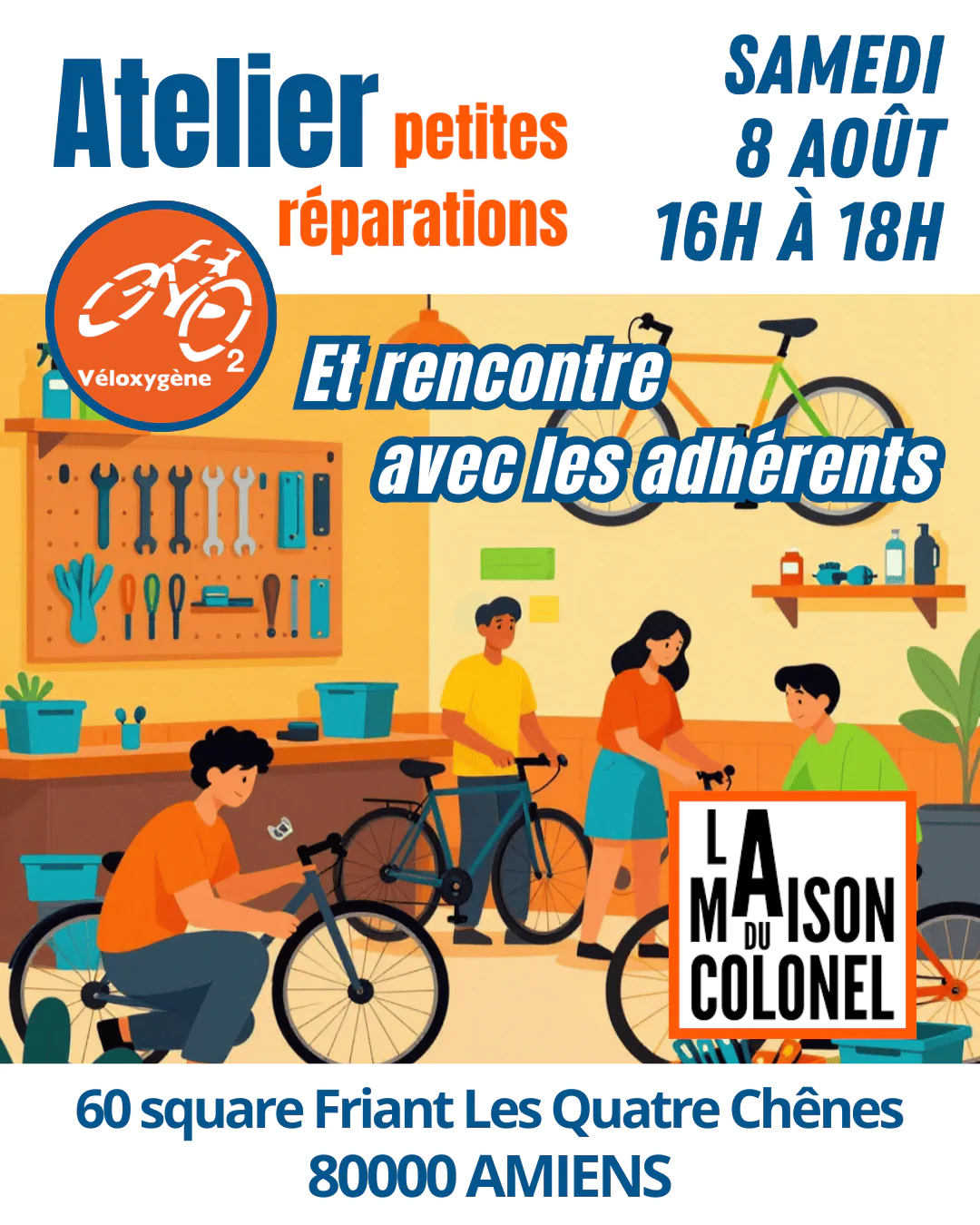 Atelier réparations vélo – Véloxygène