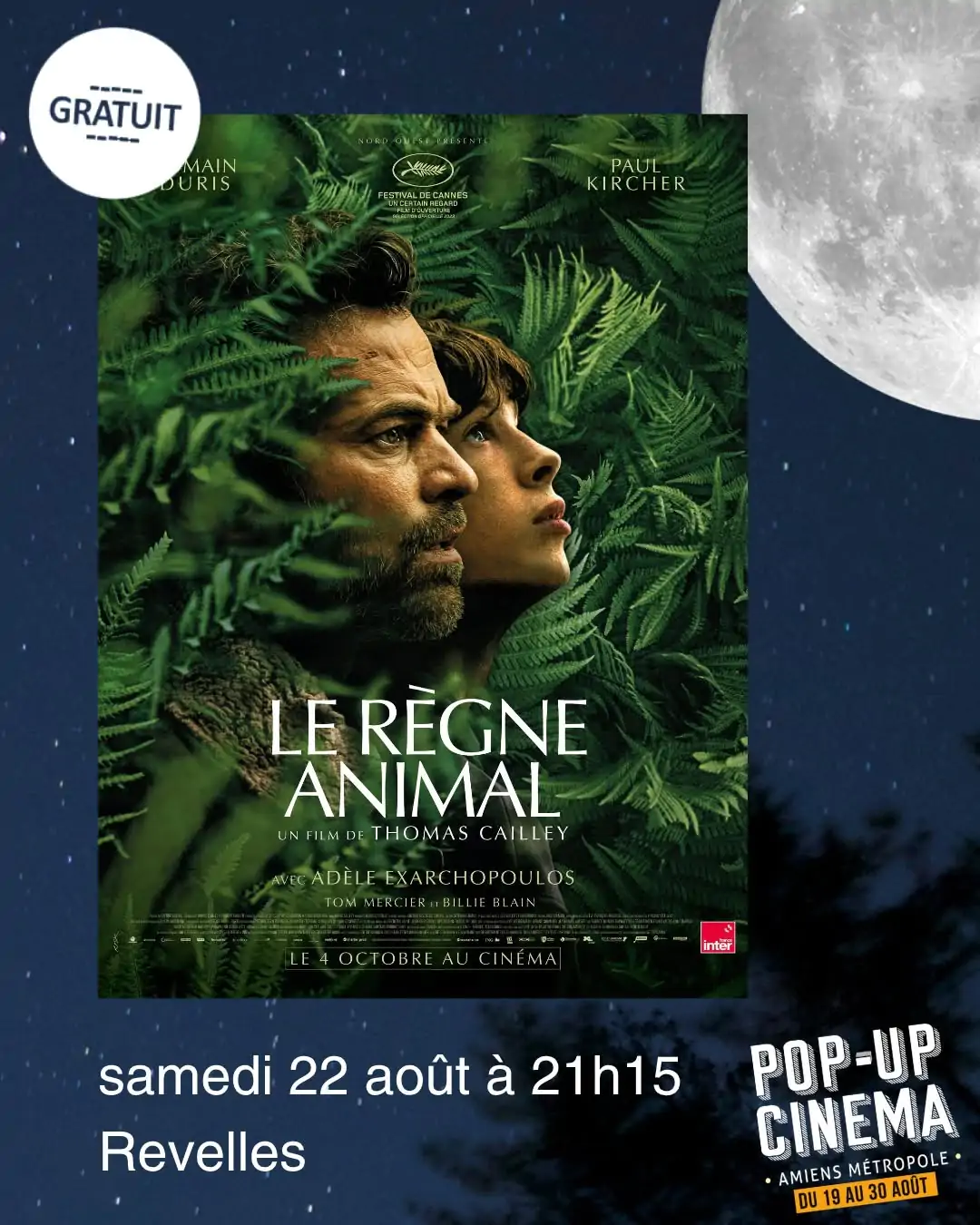 Pop-up Cinéma – Le Règne animal