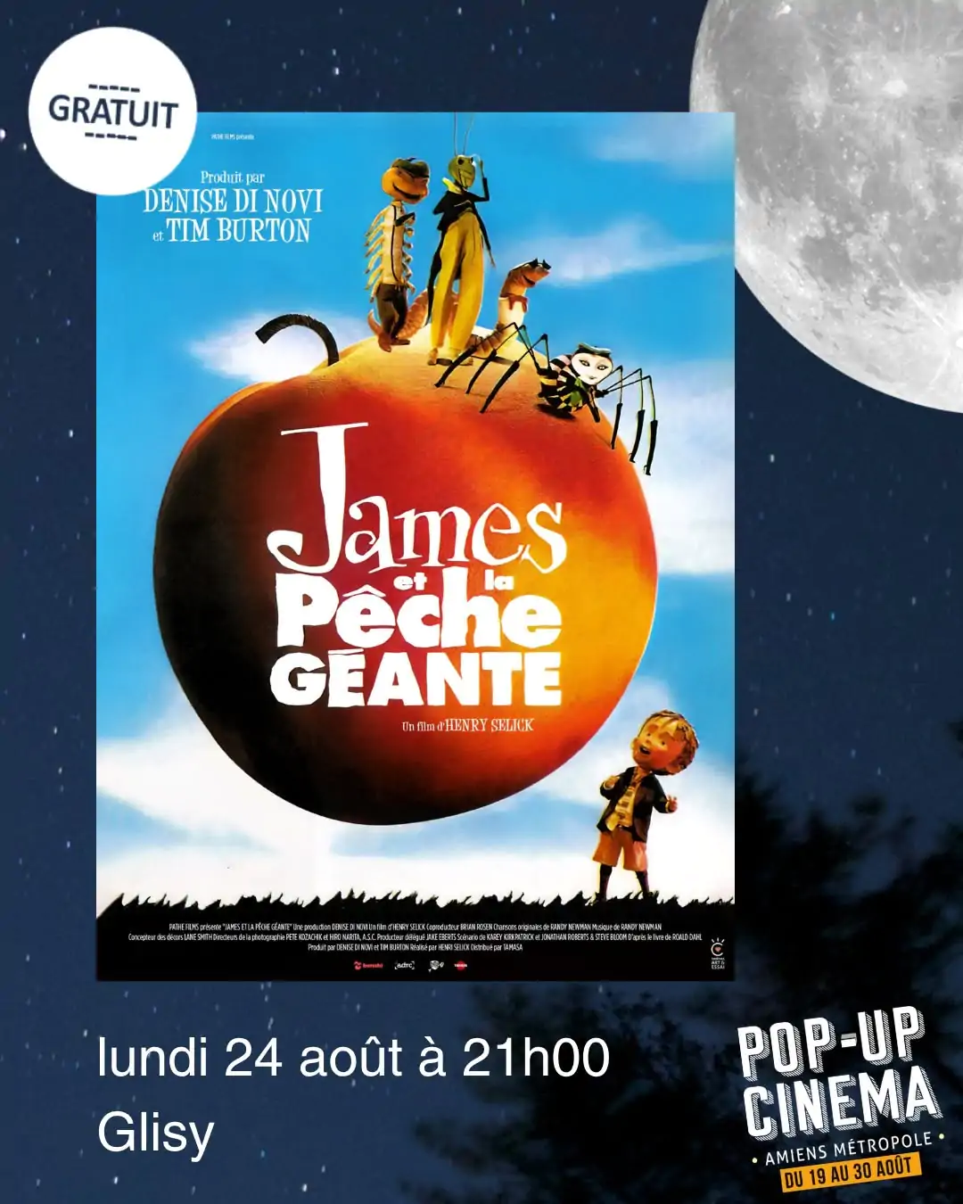 Pop-up Cinéma – James et la pêche géante