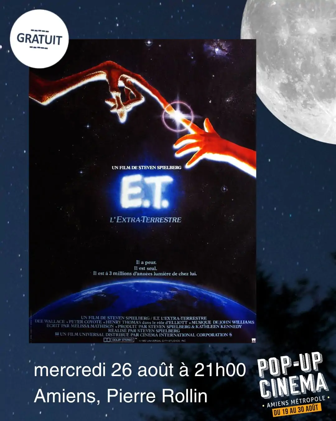 Pop-up Cinéma – E.T. l'Extra-Terrestre