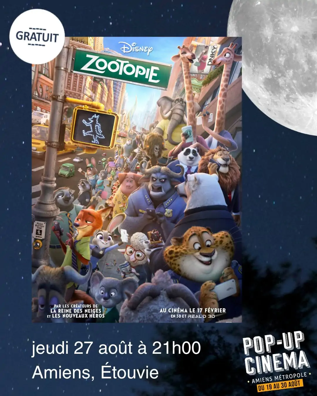 Pop-up Cinéma – Zootopie