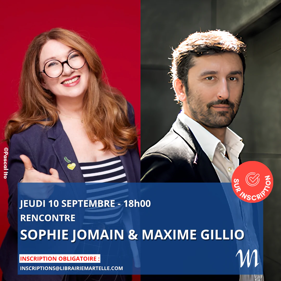 Rencontre avec Sophie Jomain et Maxime Gillio à la librairie Martelle
