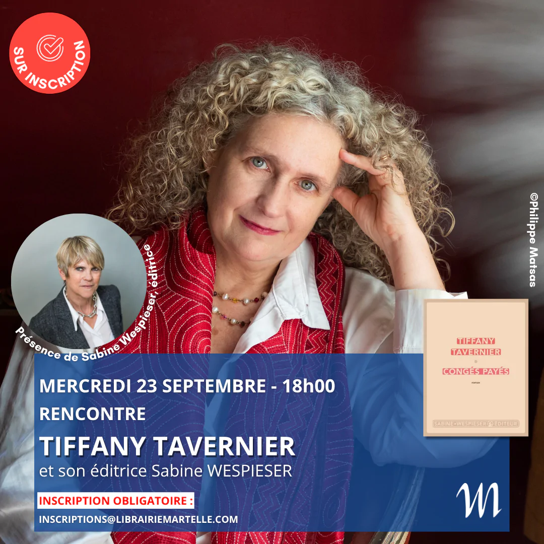 Rencontre avec Tiffany Tavernier à la librairie Martelle