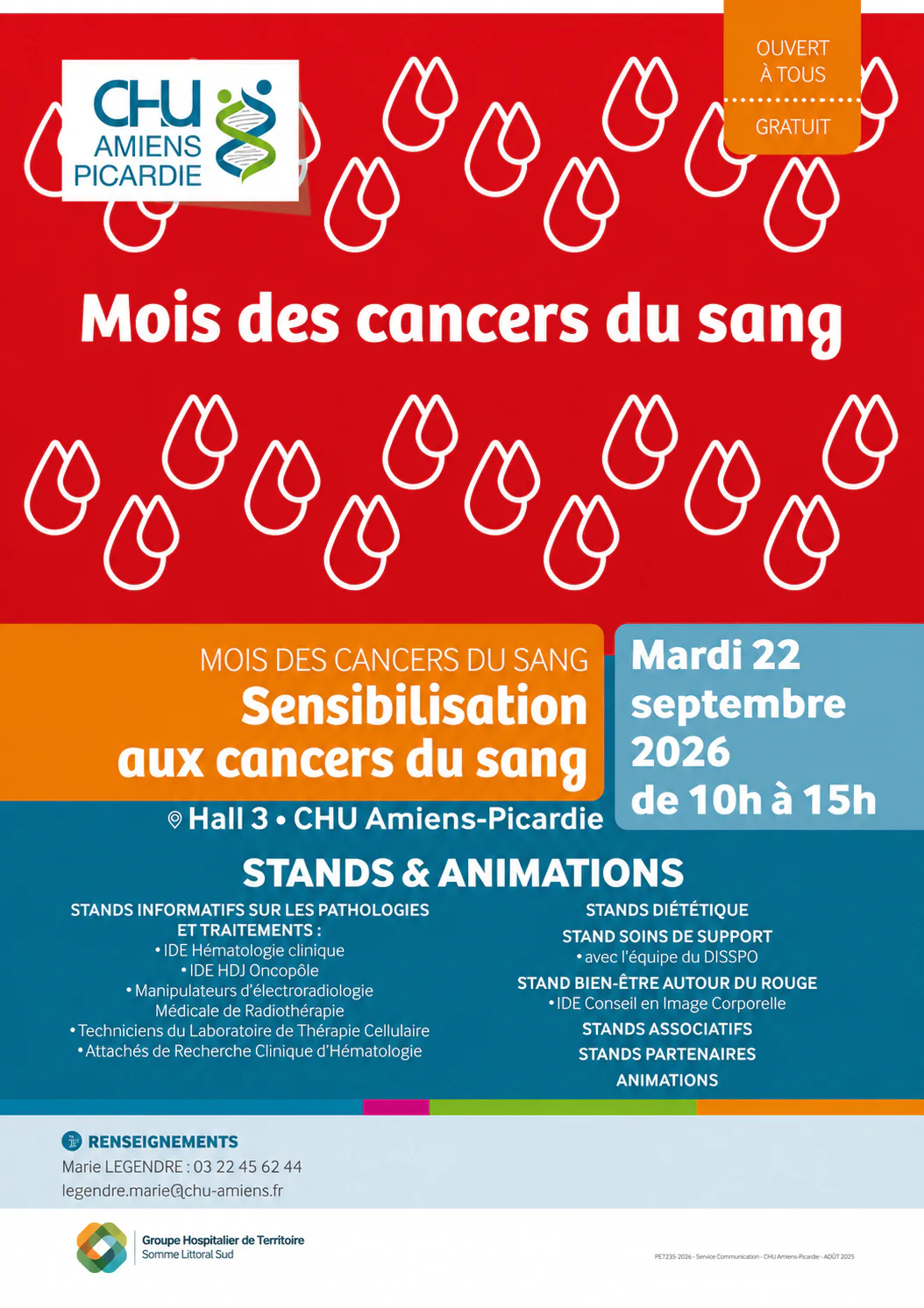 Sensibilisation aux cancers du sang