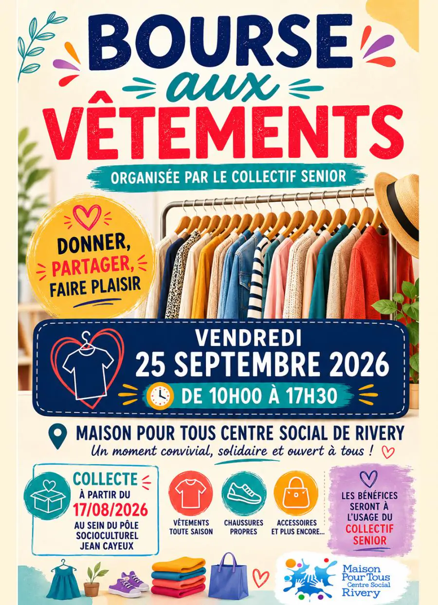 Bourse aux vêtements - Rivery