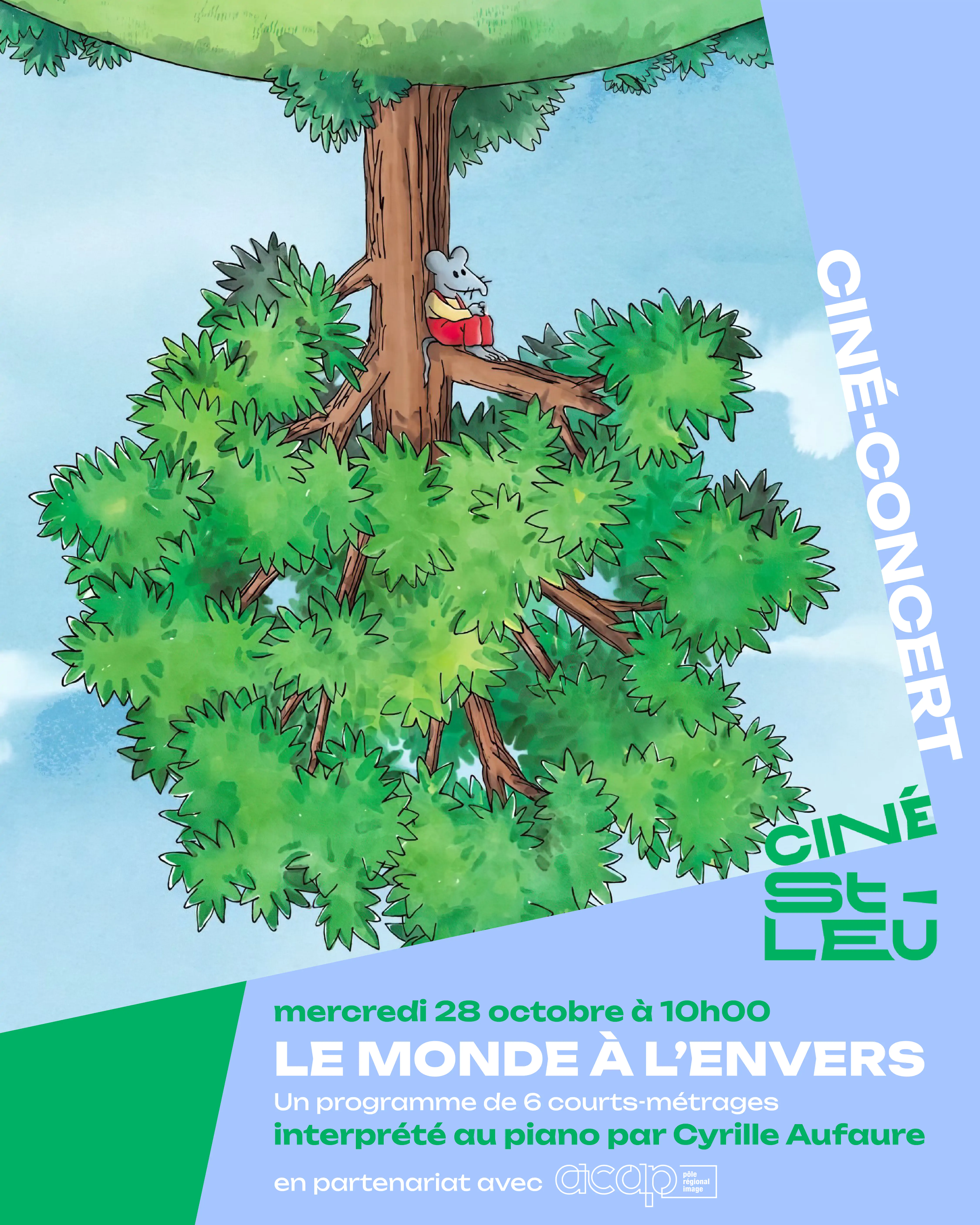 Ciné-Concert : "Le Monde à l'envers" interprété par Cyrille Aufaure (dès 3 ans)