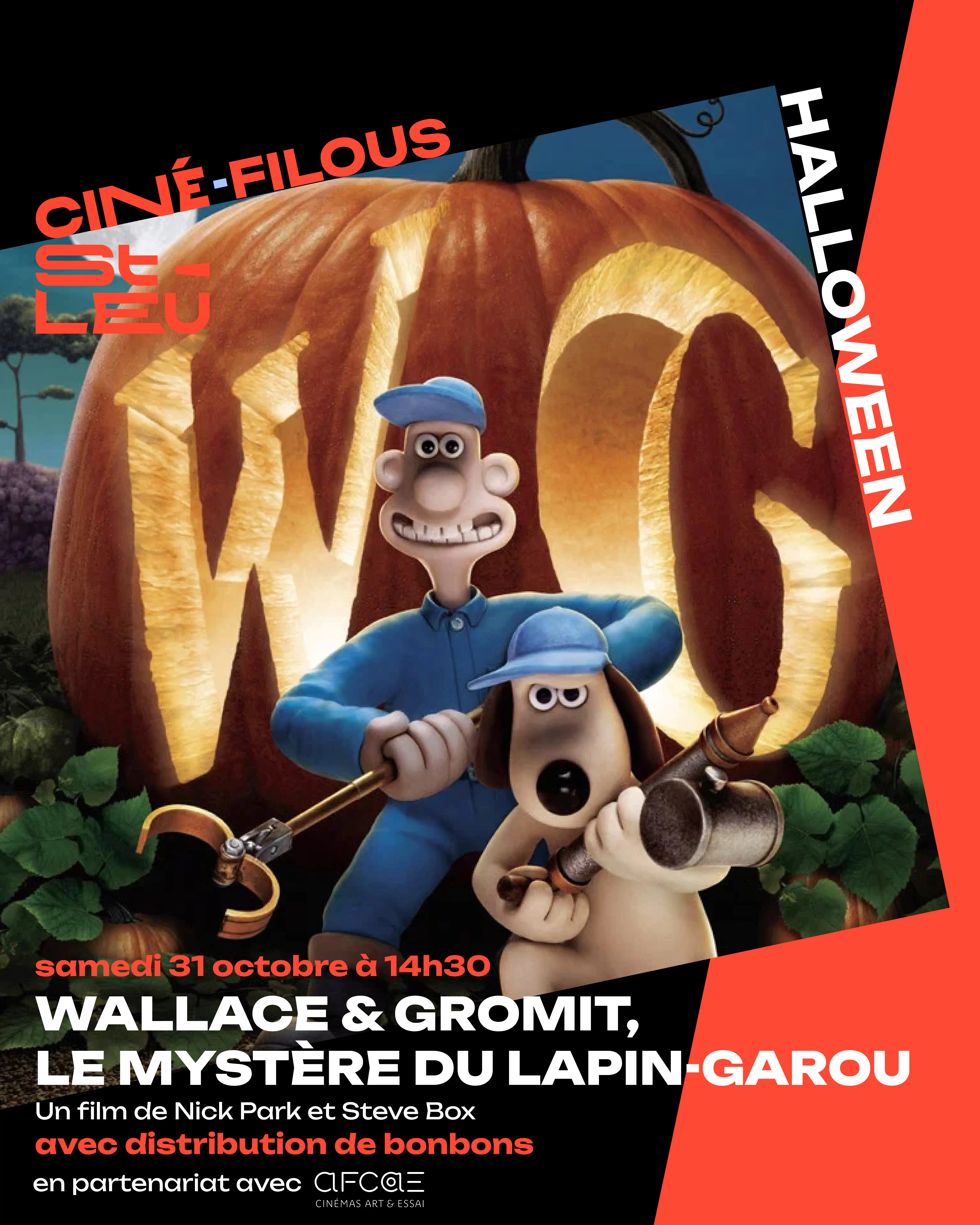 Halloween : "Wallace & Gromit : le mystère du lapin-garou" de Nick Park et Steve Box (dès 6 ans)