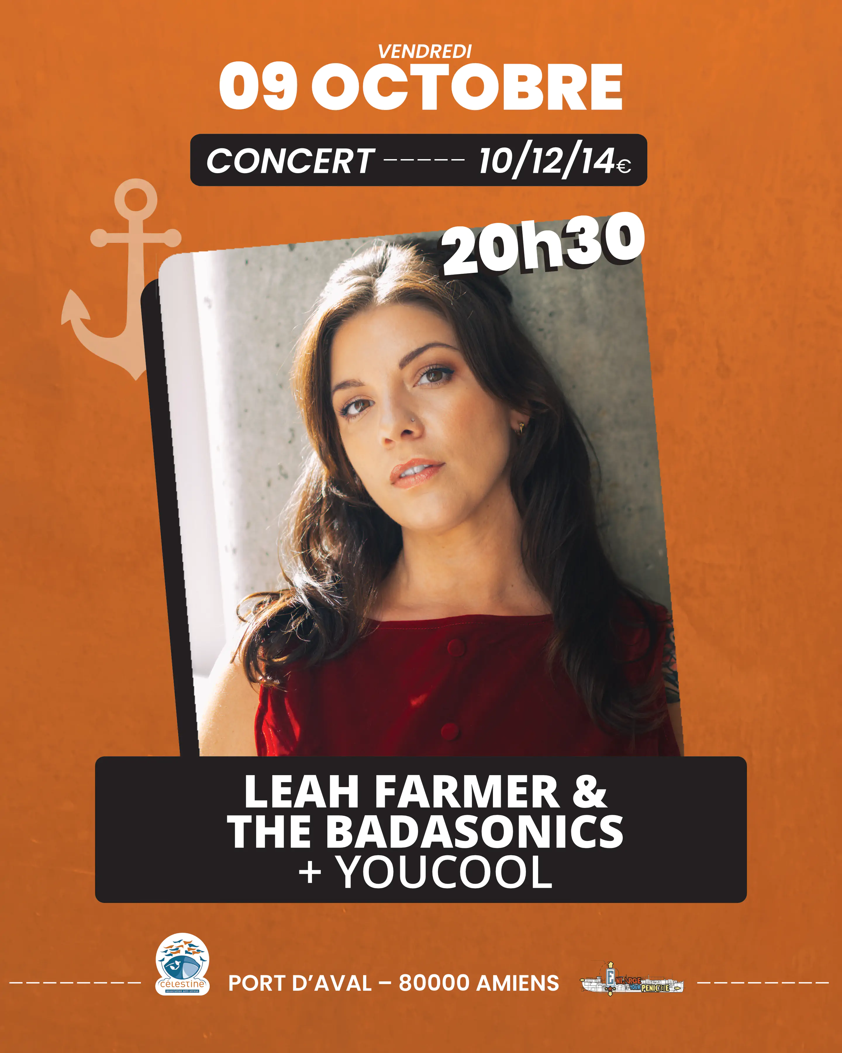 LEAH FARMER & THE BADASONICS + YOUCOOL