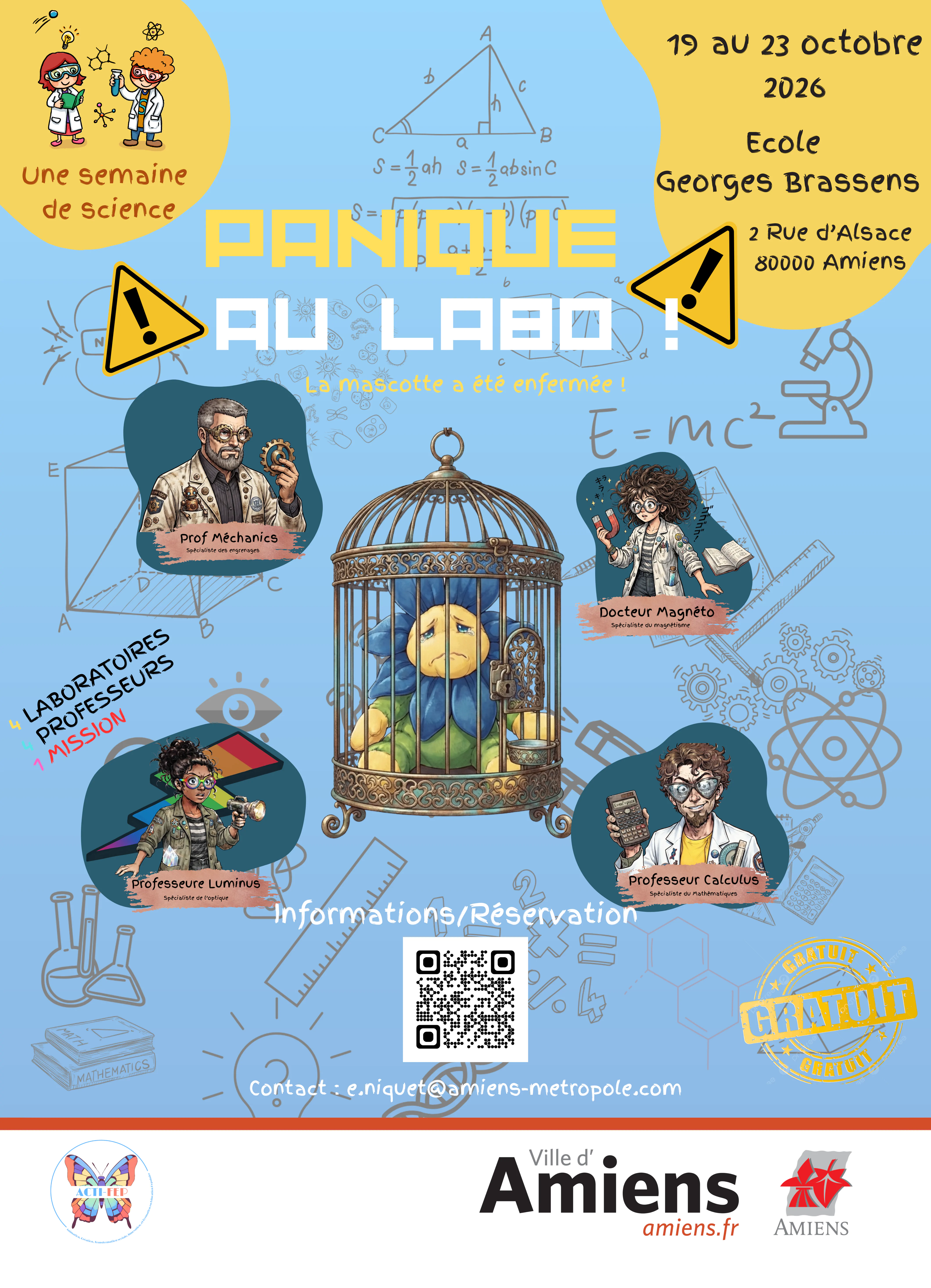 Une semaine de Science - Panique au labo !!