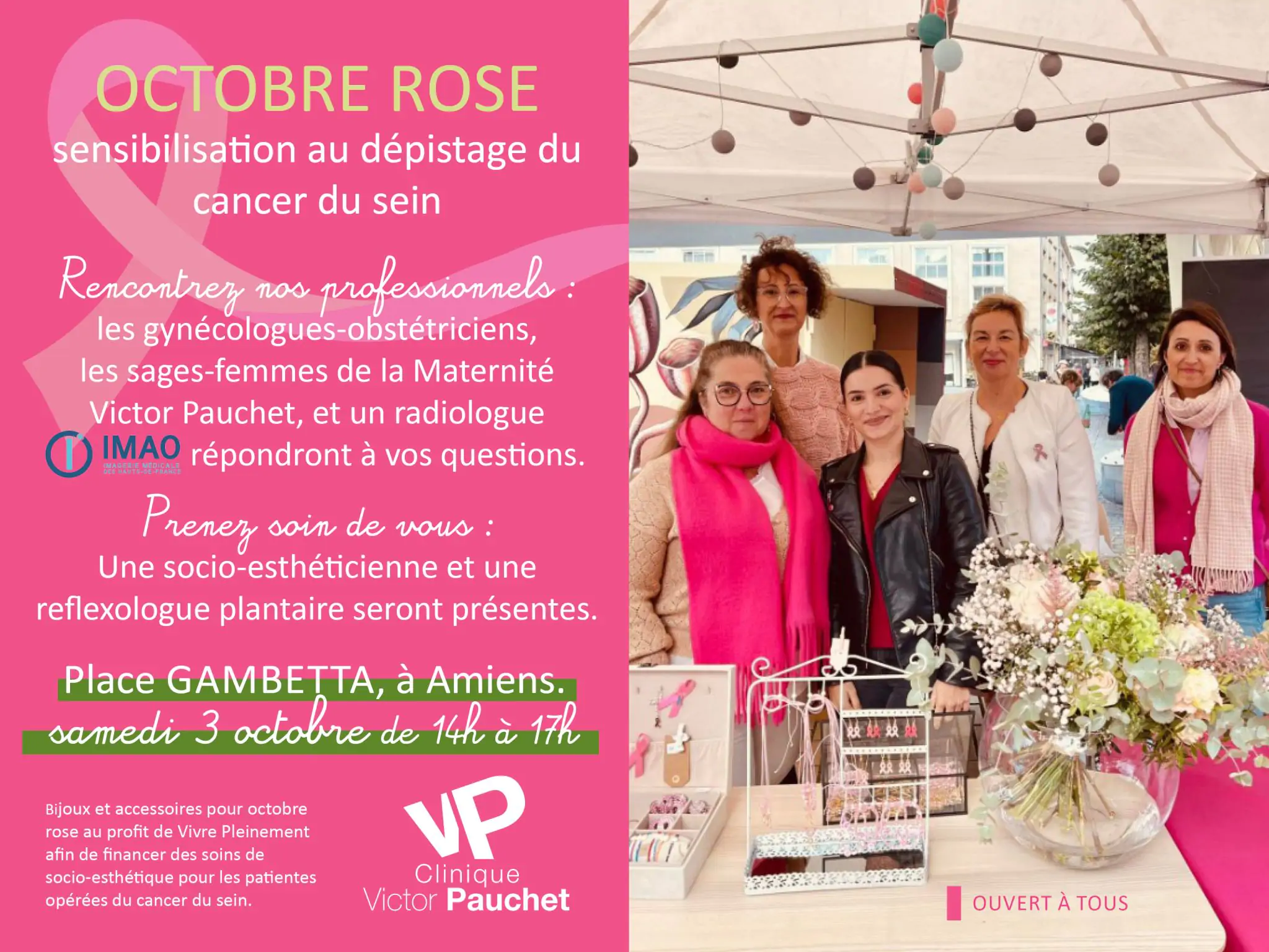 Stand de prévention et d'information Octobre rose