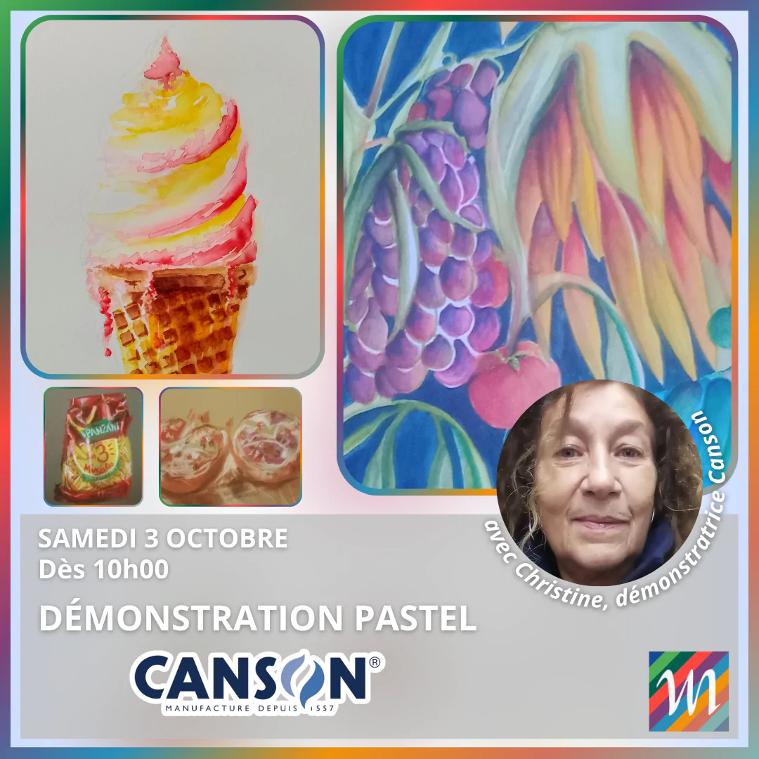 Démonstration Pastel Canson