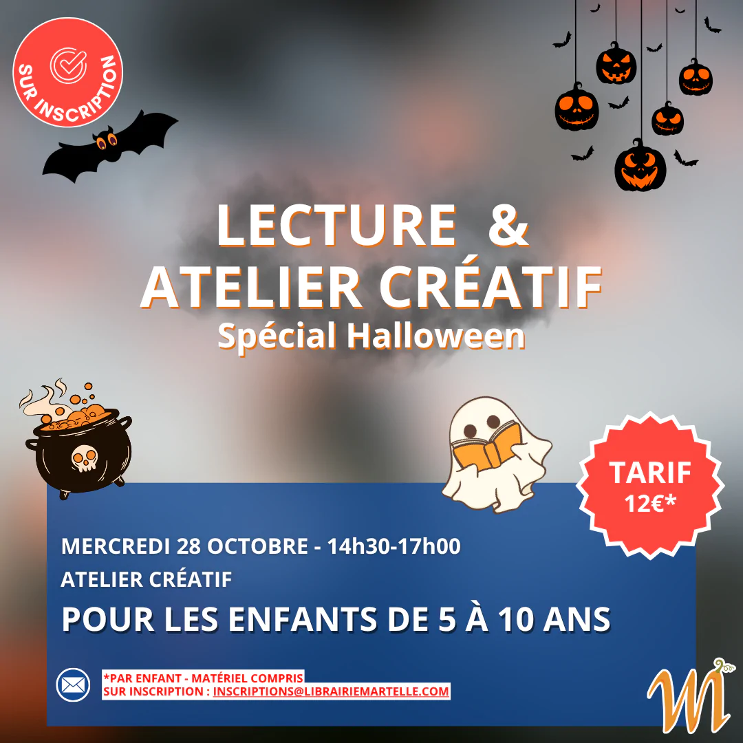 Atelier créatif enfant à la librairie Martelle