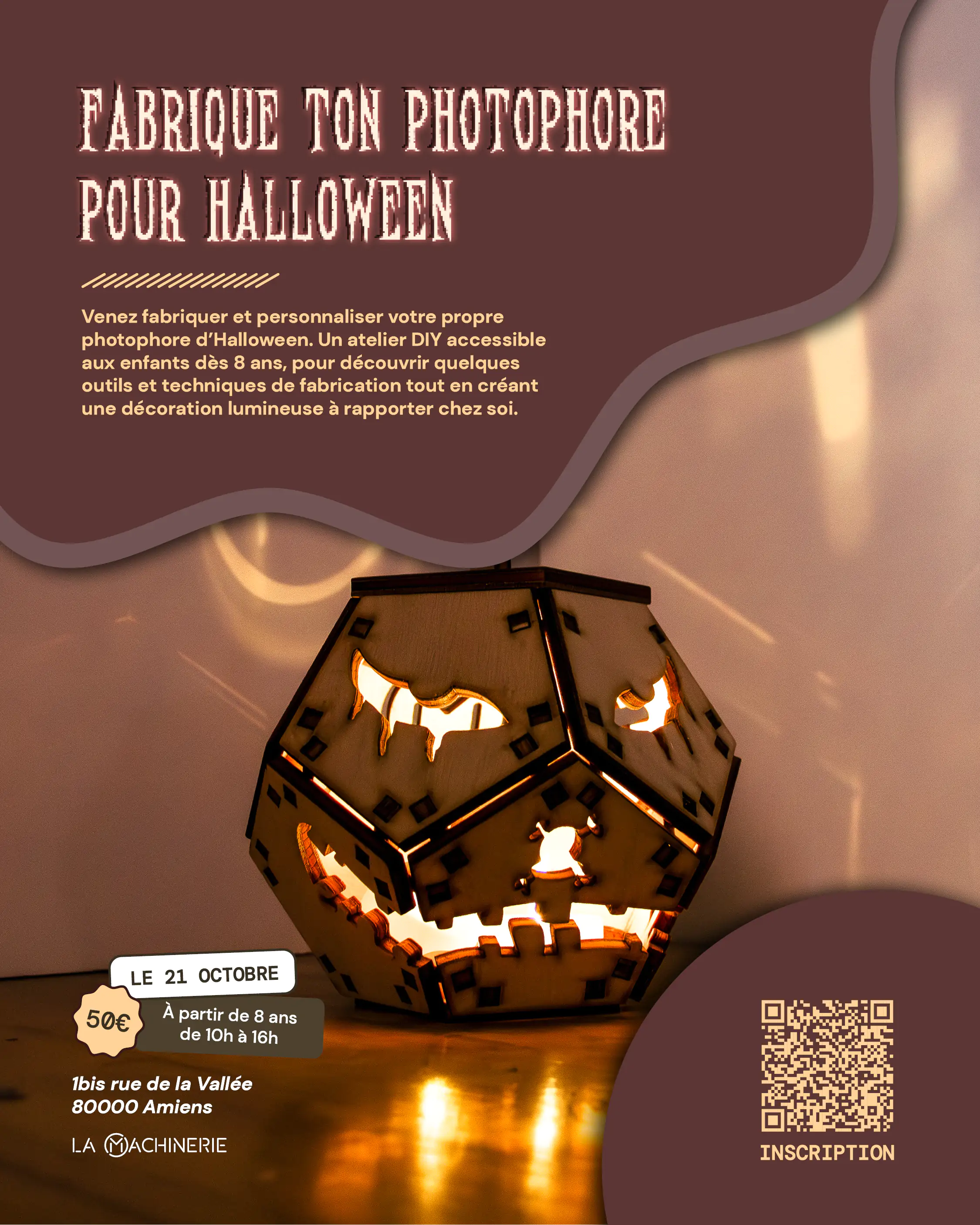 Atelier pour enfants : Créer un photophore pour Halloween