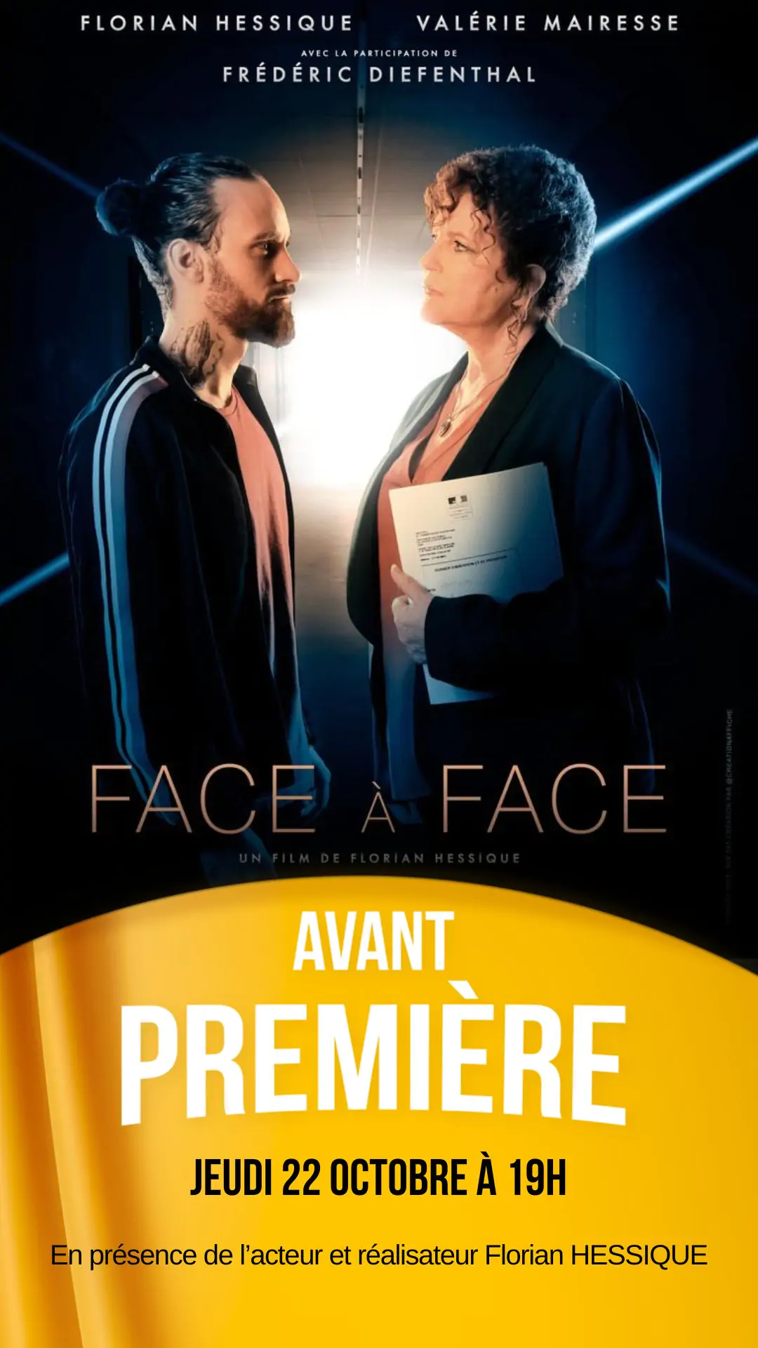 Avant-première Face à face en présence de l'acteur et réalisateur Florian HESSIQUE