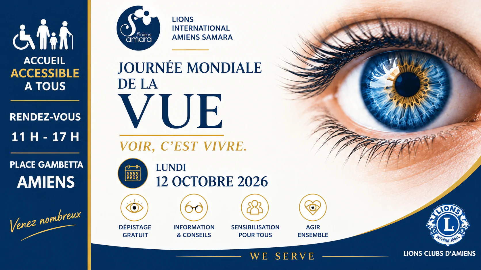 Journée mondiale de la Vue – Dépistage gratuit