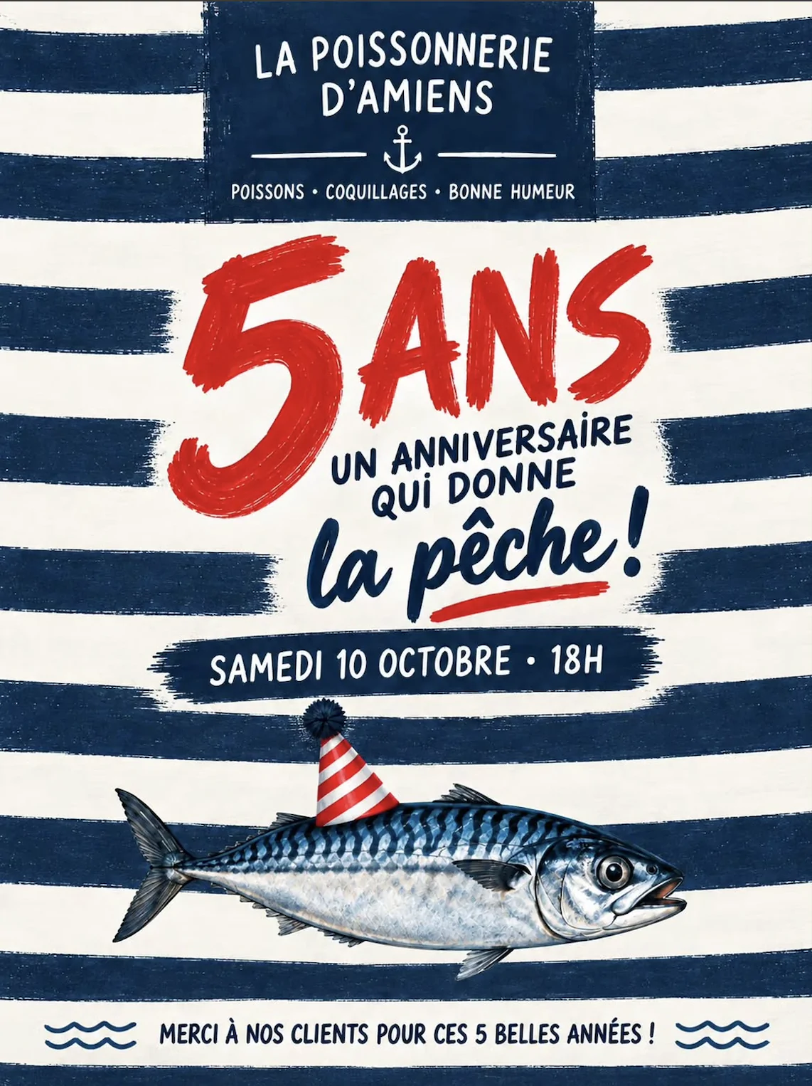 Les 5 ans de La Poissonnerie d’Amiens