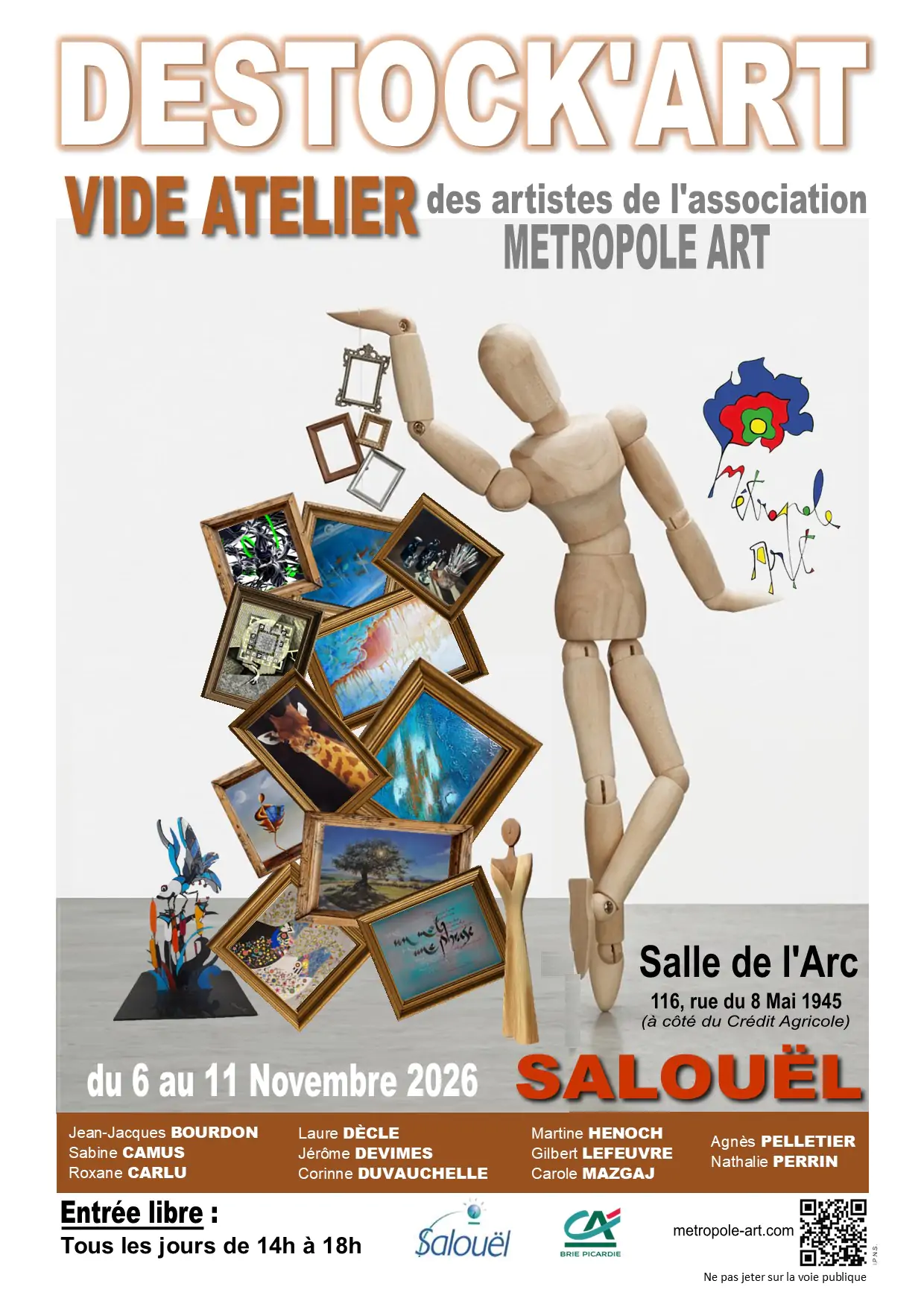 DESTOCK'ART : Les artistes de Métropole Art vident leurs ateliers