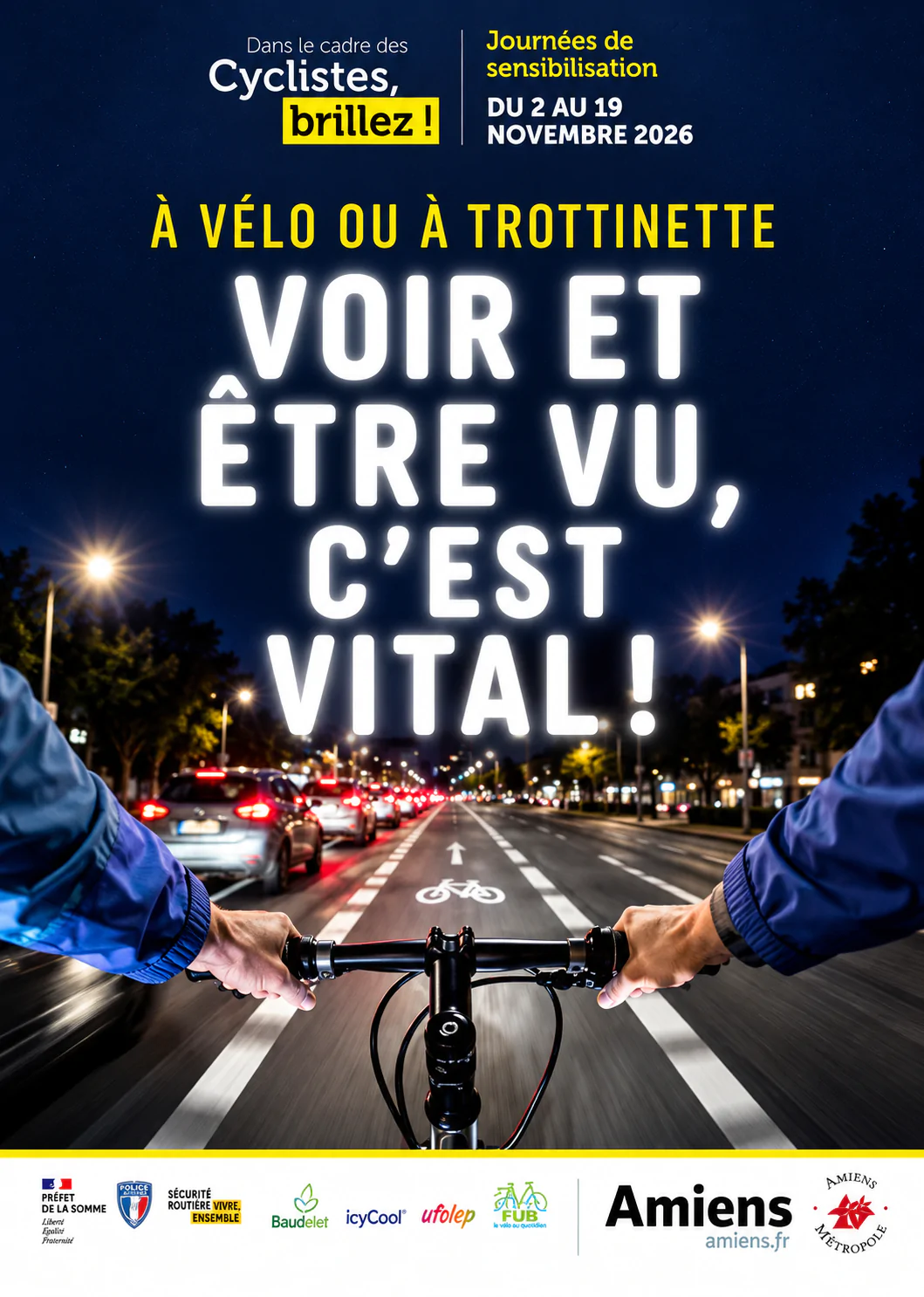 Cyclistes, brillez — Étape de Pont-de-Metz