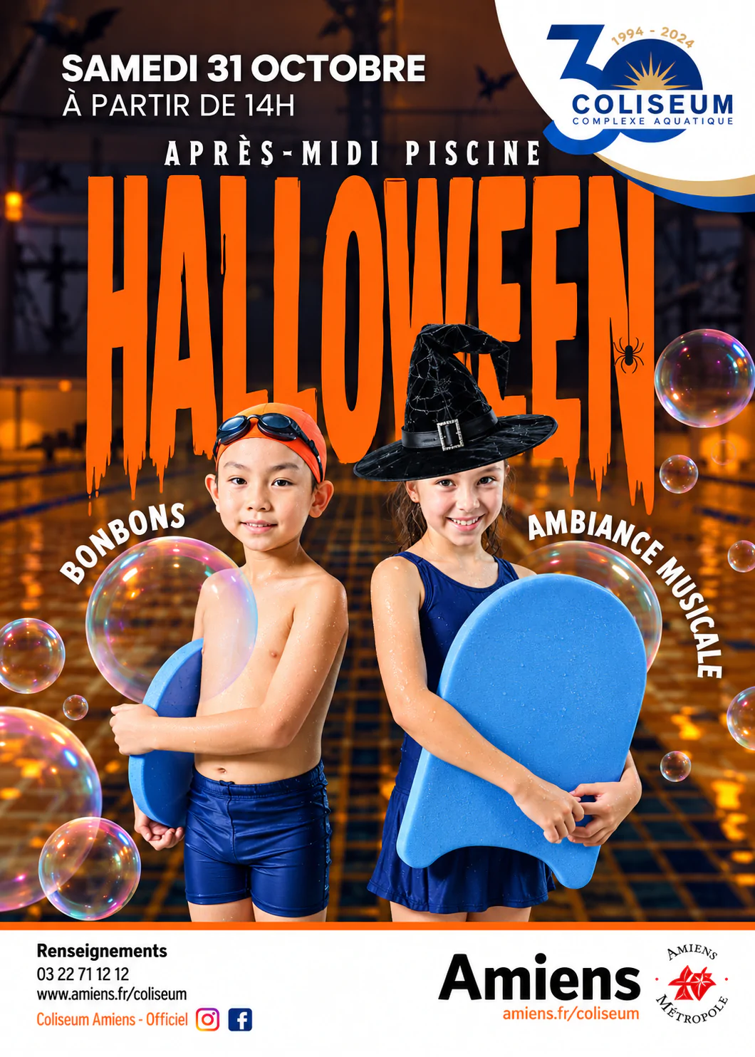 Halloween à la piscine du Coliseum