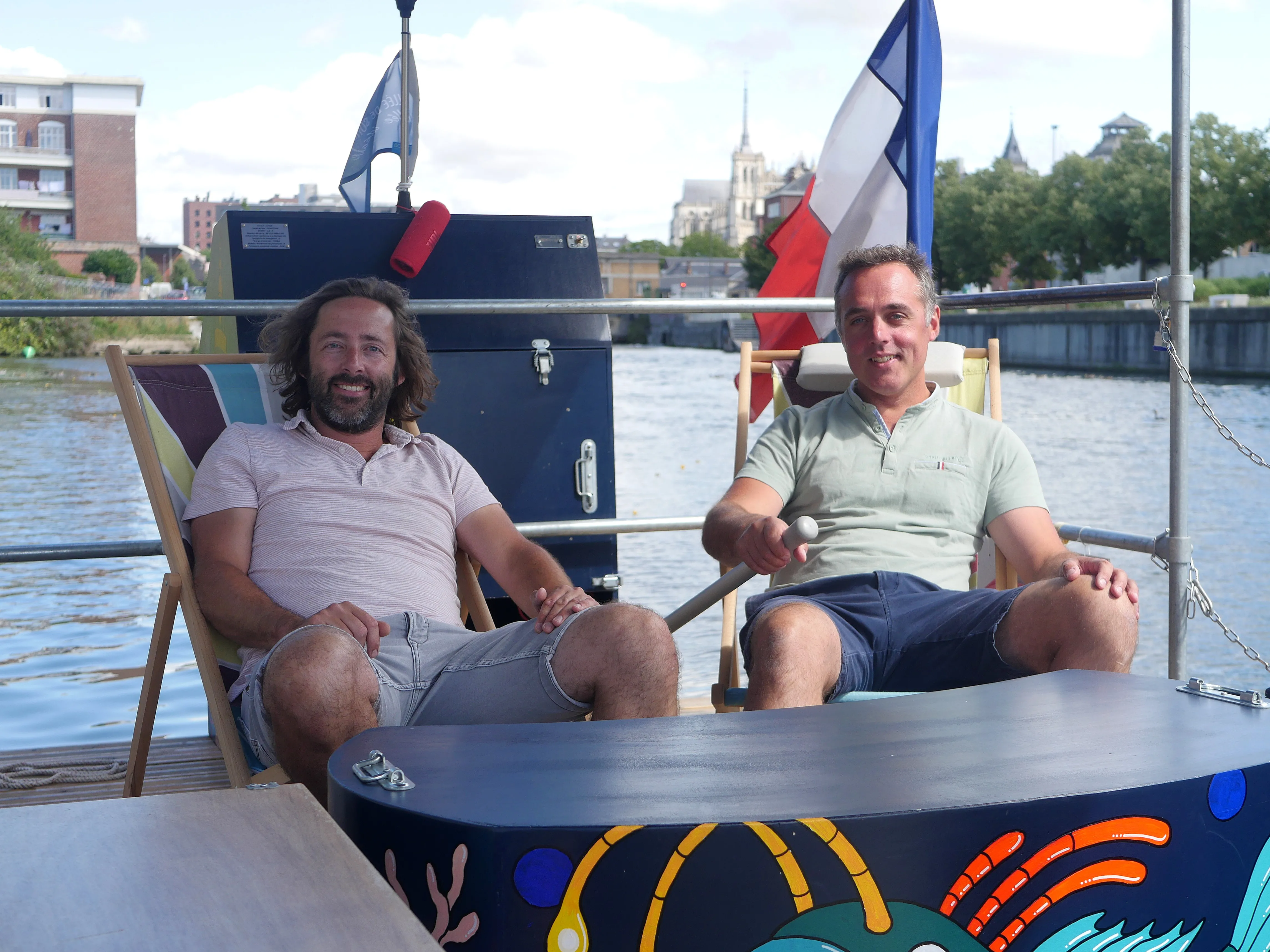 Balade en bateau solaire à Amiens