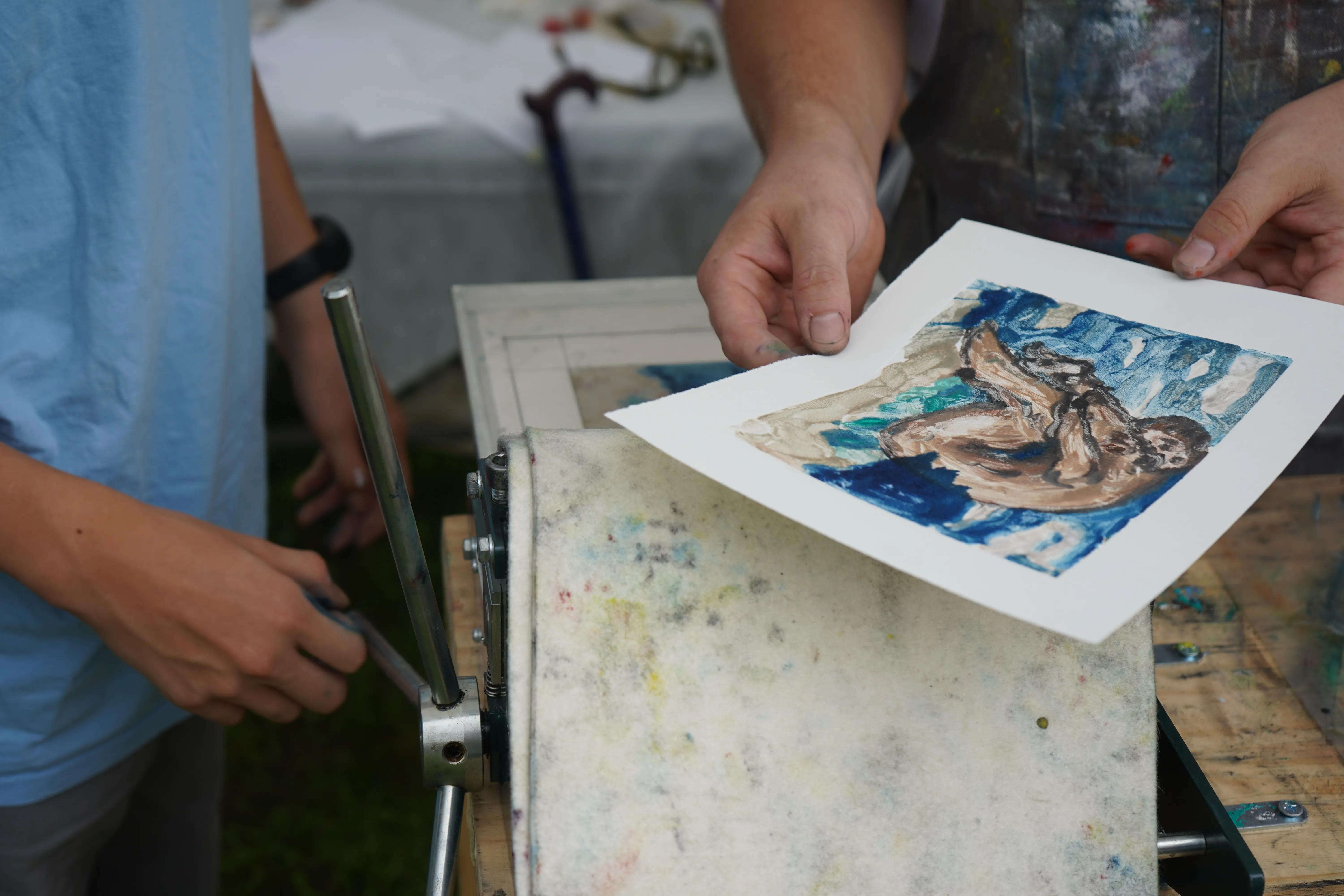 Atelier : Monotype avec Clément Fourment