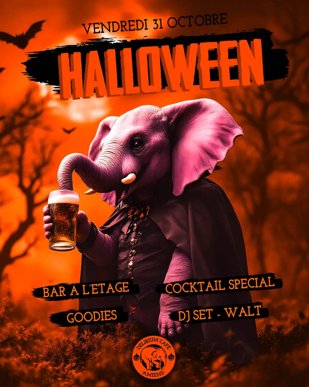 HALLOWEEN s'invite à la fête au Delirium Café